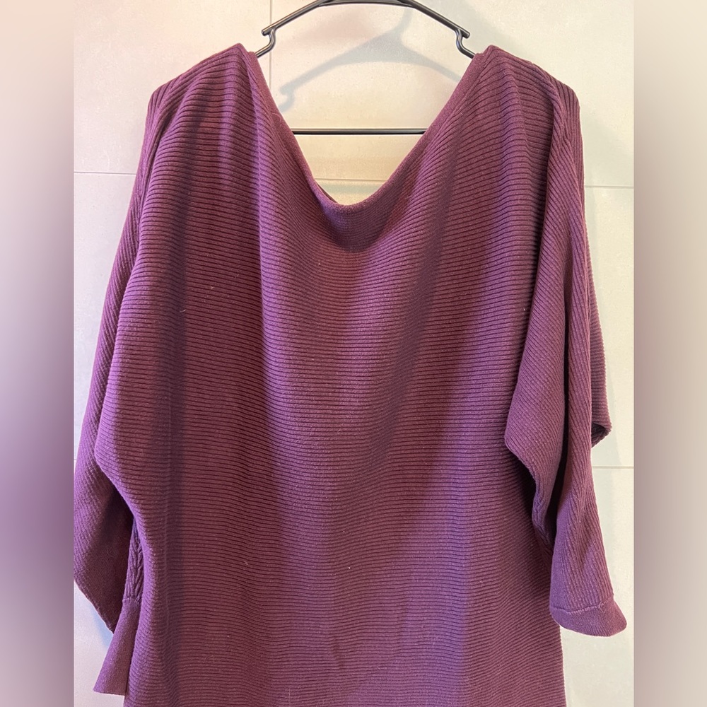 Gap - off the shoulder Sweater - burgundy - M